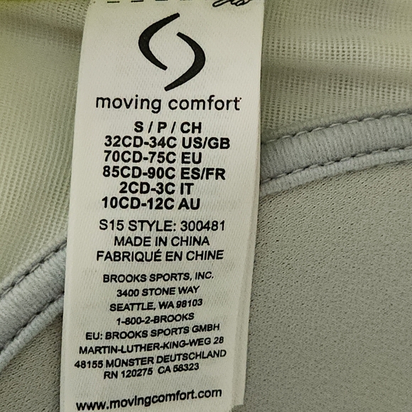MOVING COMFORT Urban X-over running sports bra small - Picture 7 of 8